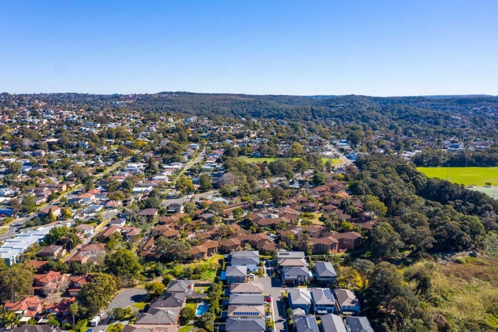 Aerial view of Cromer on Sydney’s Northern Beaches