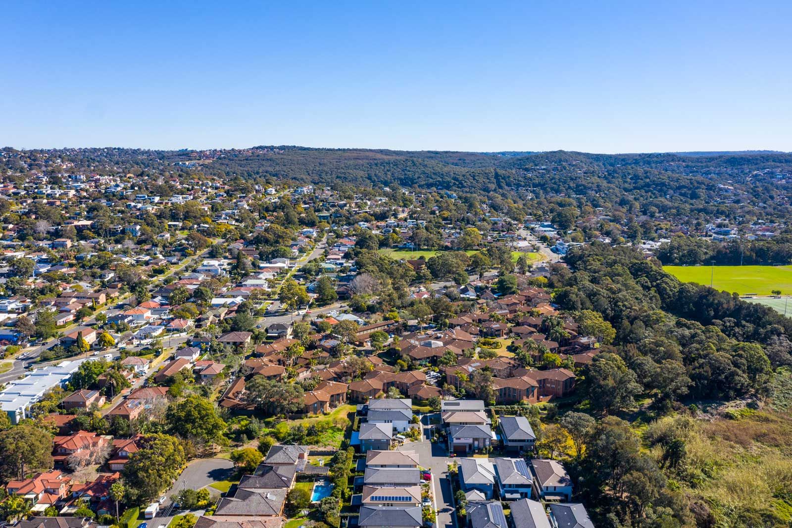 Aerial view of Cromer on Sydney’s Northern Beaches