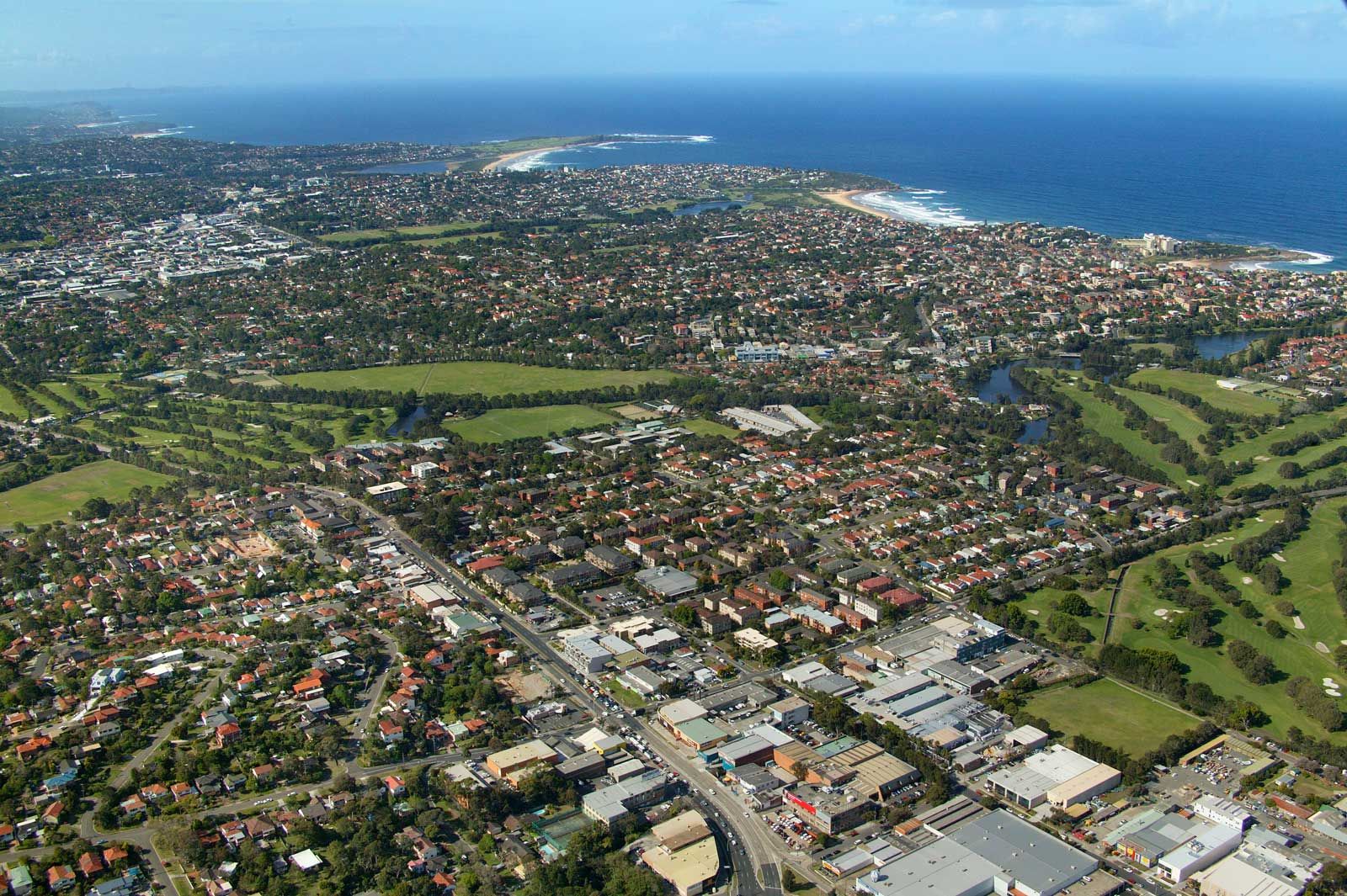 Aerial view of Manly Vale on Sydney’s Northern Beaches